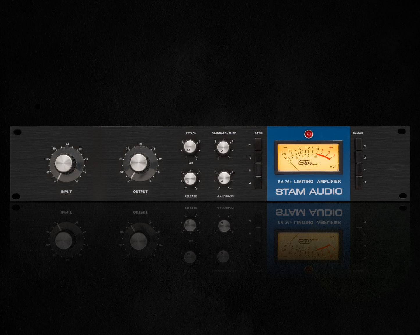 Stam Audio SA-76+ | Cuatro compresores 1176 en uno - Compresión y limitación de FET clásica