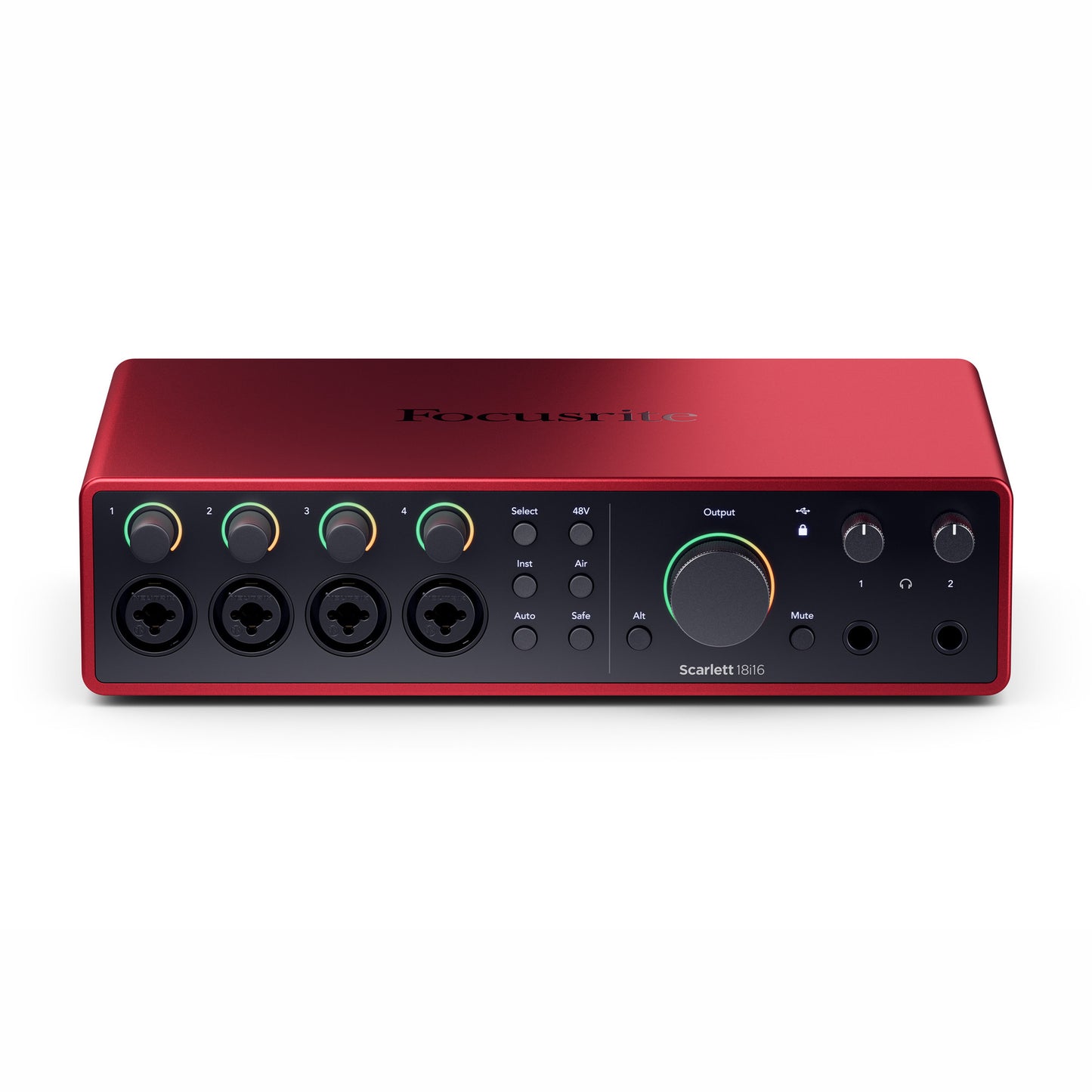 Focusrite Scarlett 18i16 4a Gen | Interfaz de audio USB 2.0 con 18 IN/16 OUT