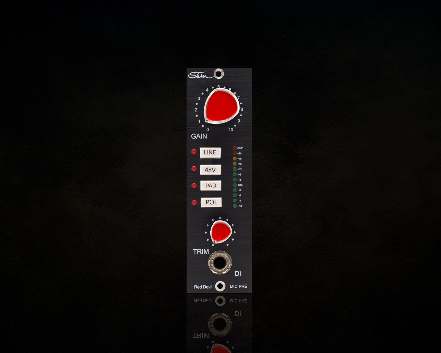 Stam Audio Red Devil | Preamplificador de micrófono de válvulas discreto con DI