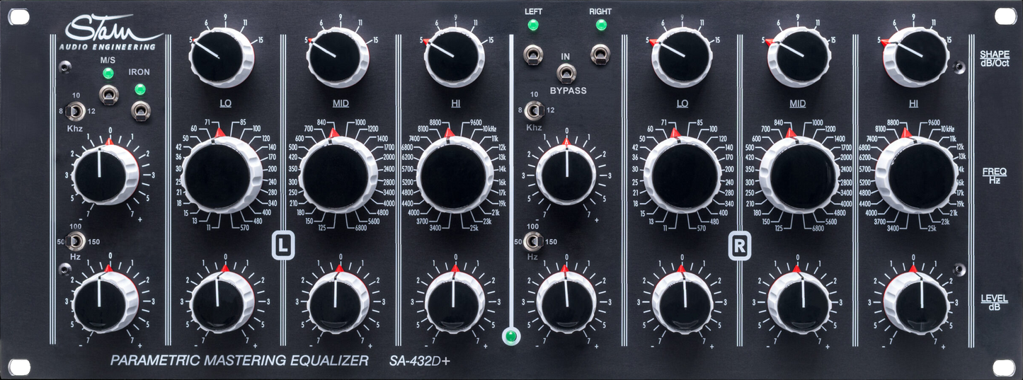 Stam Audio SA-432D+ | Ecualizador estéreo con interruptores M/S y escalonados