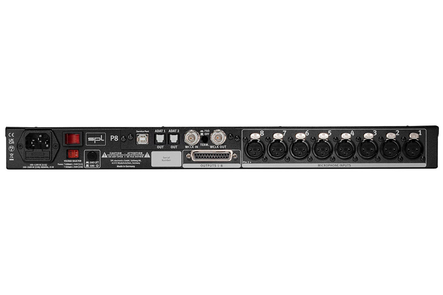 SPL P8 | Preamplificador de 8 canales con ADAT