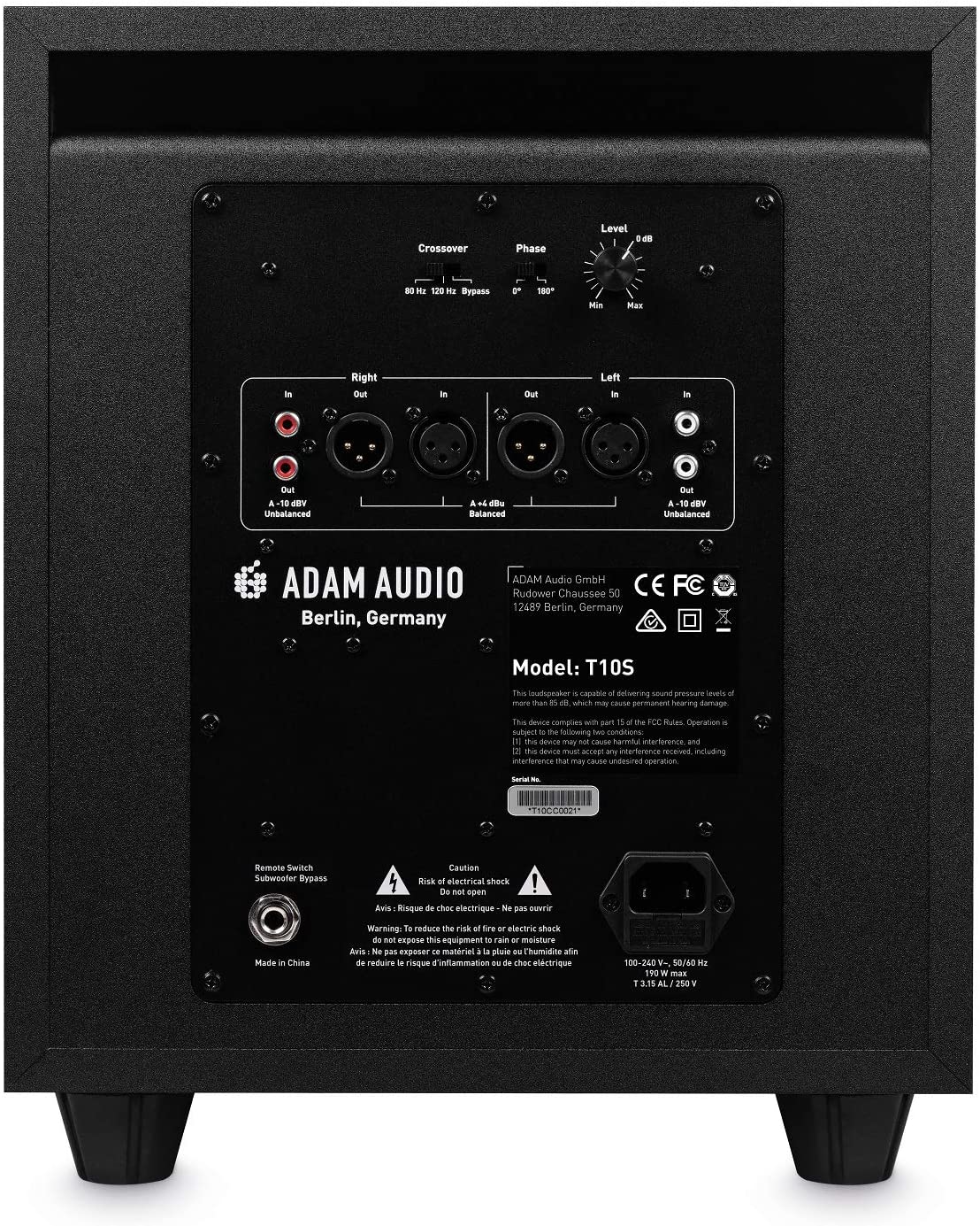 Adam Audio T10S | Subwoofer activo de 10" y 130 W