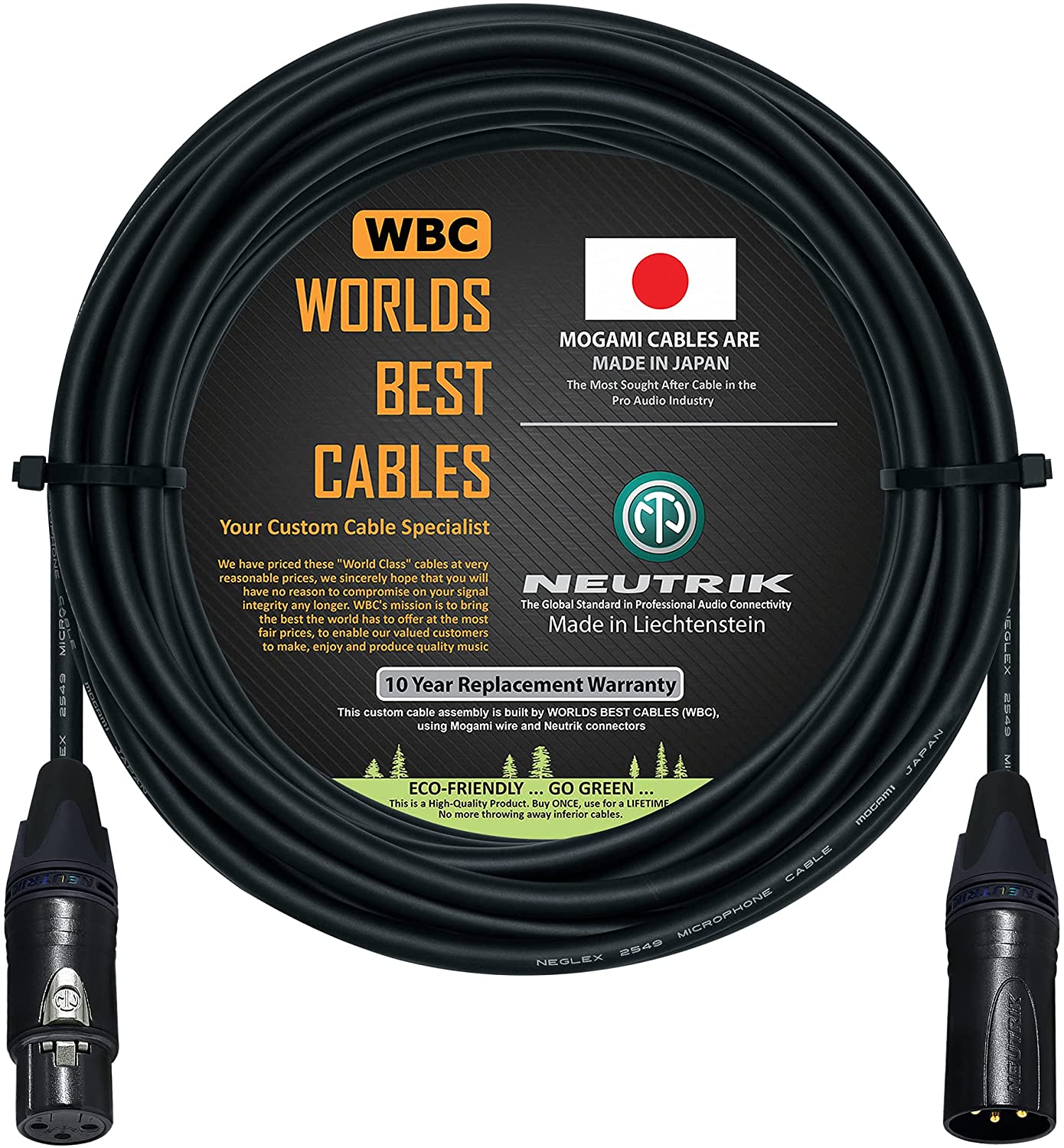WBC XLR-XLR | Cable para micrófono Mogami con conector Neutrik