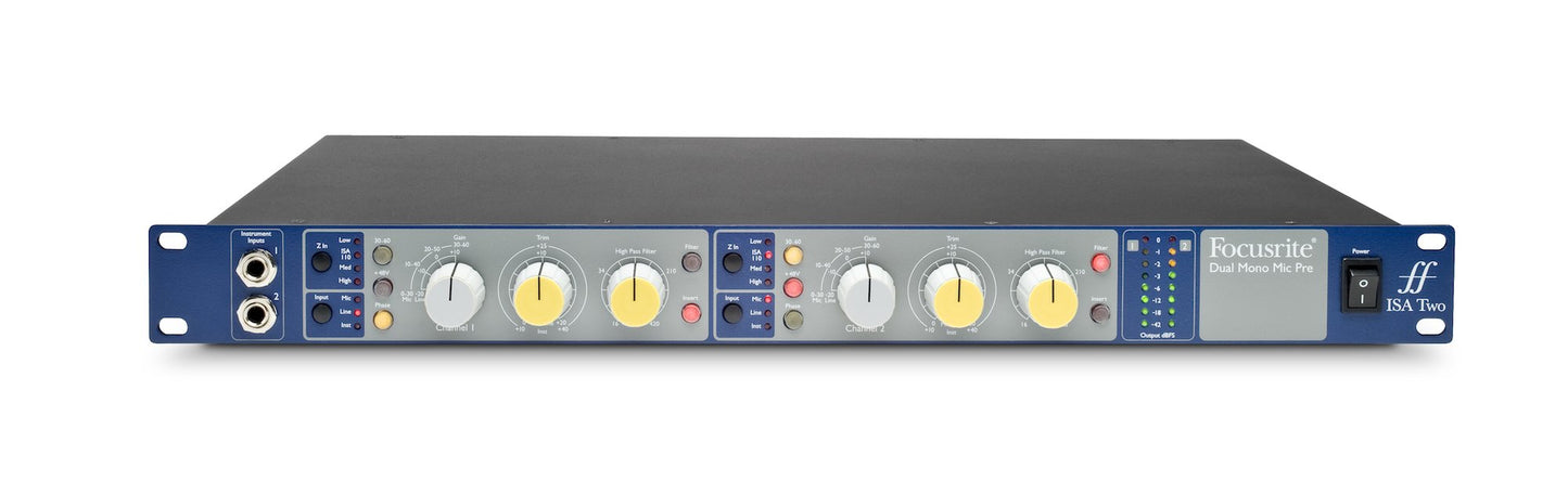 Focusrite ISA TWO | Preamplificador de estado sólido de 2 canales