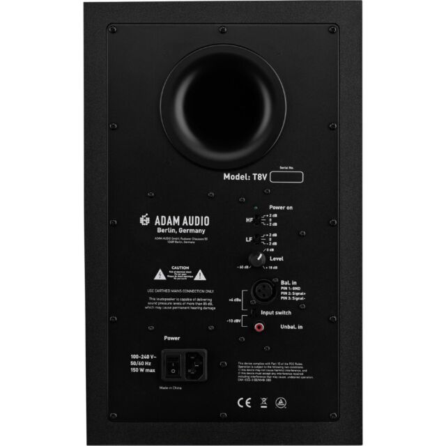 Adam Audio T8V | Monitor activo vertical de 2 vías con woofer de 8"