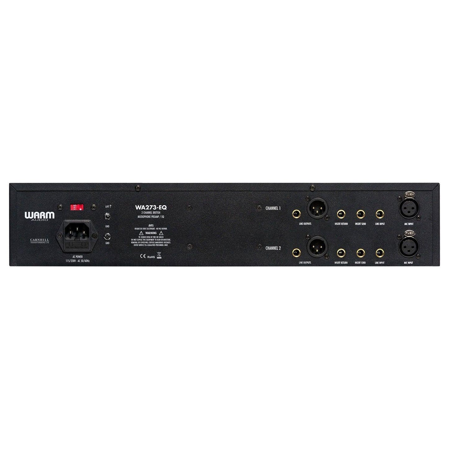 Warm Audio WA-273EQ | Preamplificador de micrófono/línea/instrumento de 2 canales con ecualizador de 3 bandas