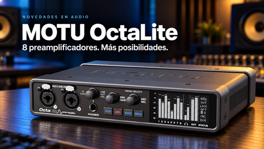 MOTU OctaLite: ocho preamplificadores para llevar tu estudio más lejos
