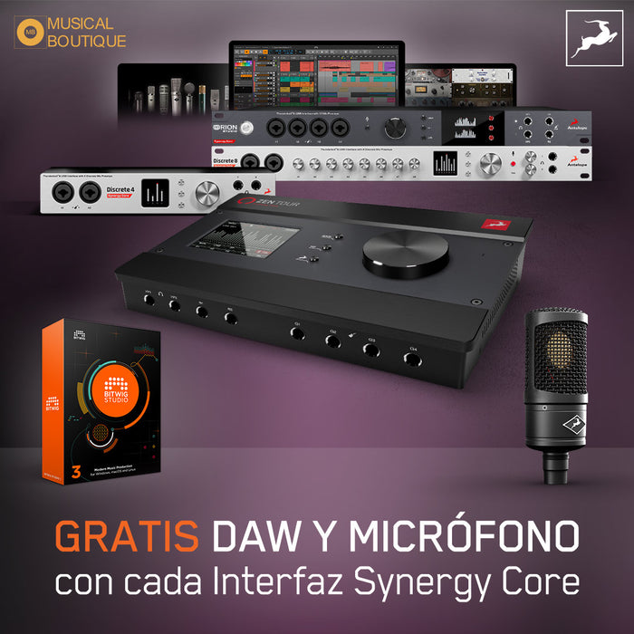 ANTELOPE AUDIO OBSEQUIA DAW Y MICRÓFONO EDGE SOLO