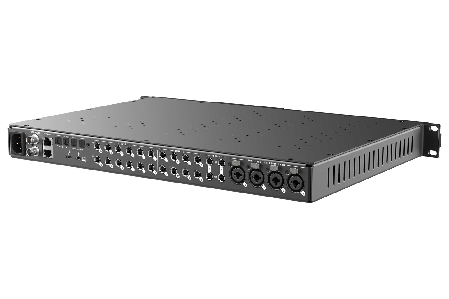 Motu 848 | Interfaz de audio Thunderbolt 4/USB4 de 28 x 32 para Mac, Windows e iOS con DSP