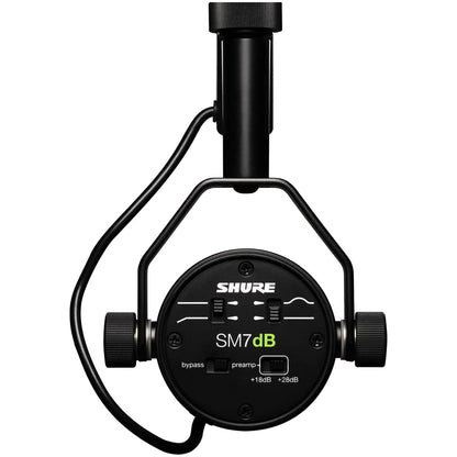 Shure SM7dB | Micrófono vocal dinámico con preamplificador activo integrado