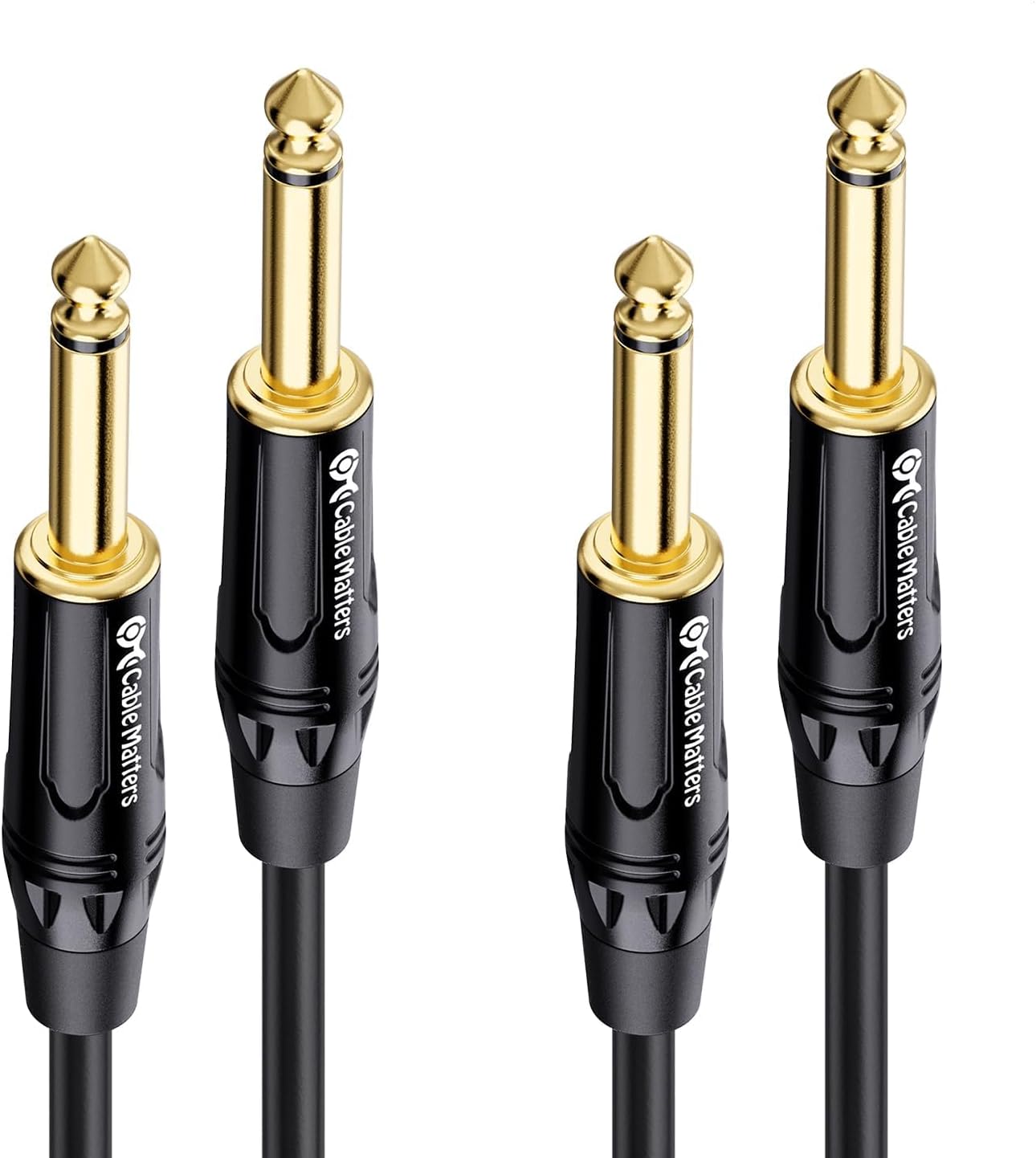 Cable Matters TS-TS Premium | Cable trenzado para con conector 1/4" TS de alta calidad