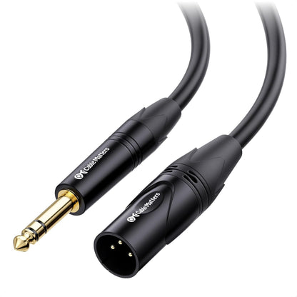 Cable Matters TRS-XLR Premium | Cable TRS macho a XLR macho de alta calidad