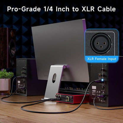 Cable Matters TRS-XLR Premium | Cable TRS macho a XLR macho de alta calidad