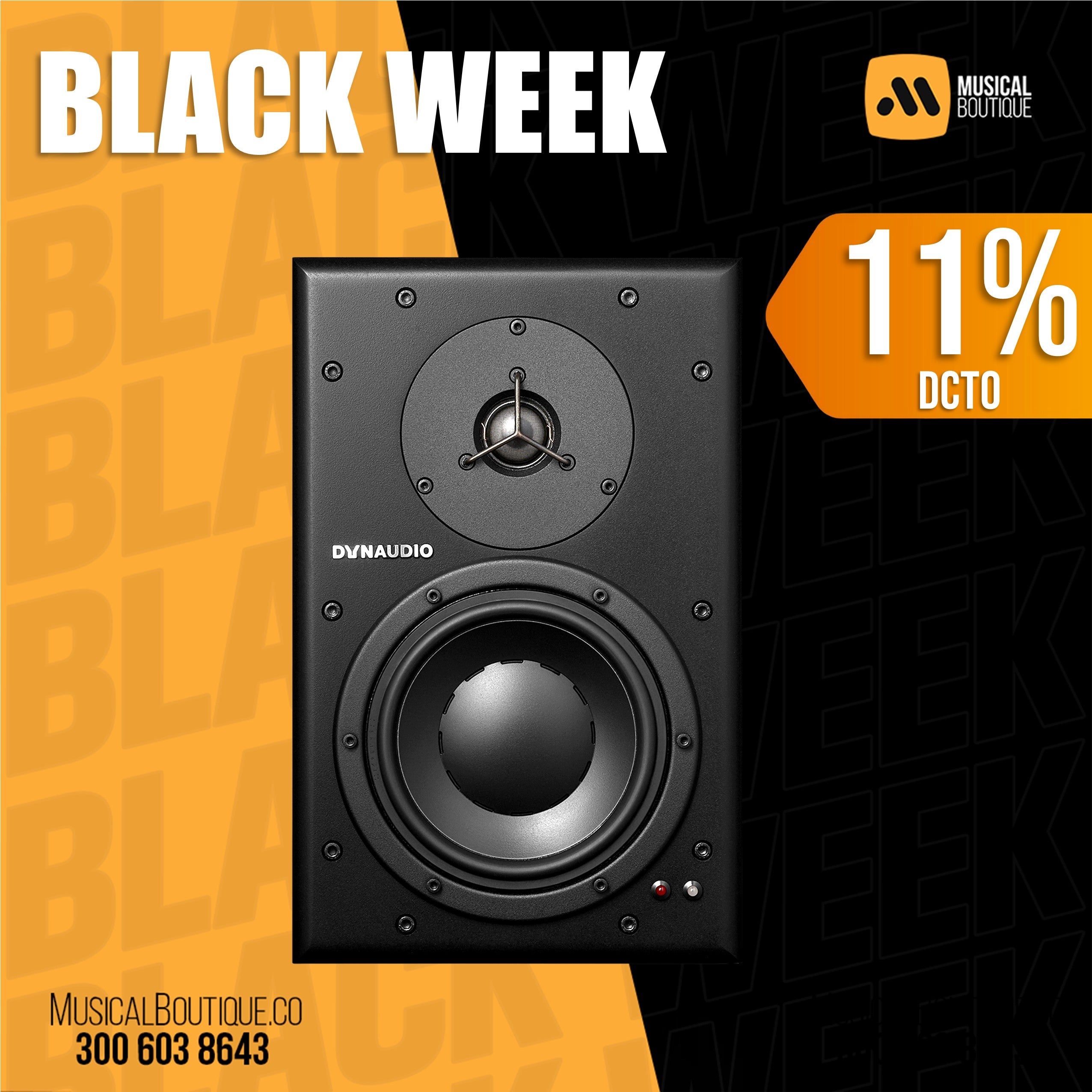 BM6 A | Monitor de audio de 7" a 2 vías | Black Week 2024