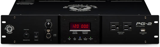Black Lion Audio PG-2 | Acondicionador de energía profesional para montaje en rack 2U con 12 salidas conmutadas, filtradas y protegidas contra sobretensiones