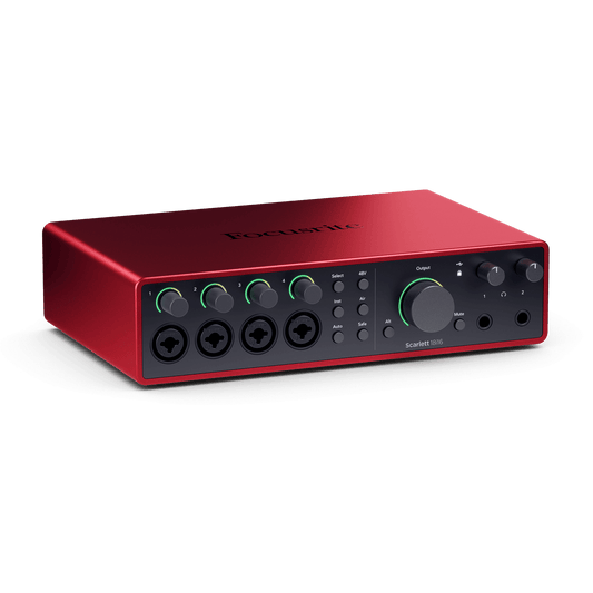 Focusrite Scarlett 18i16 4a Gen | Interfaz de audio USB 2.0 con 18 IN/16 OUT