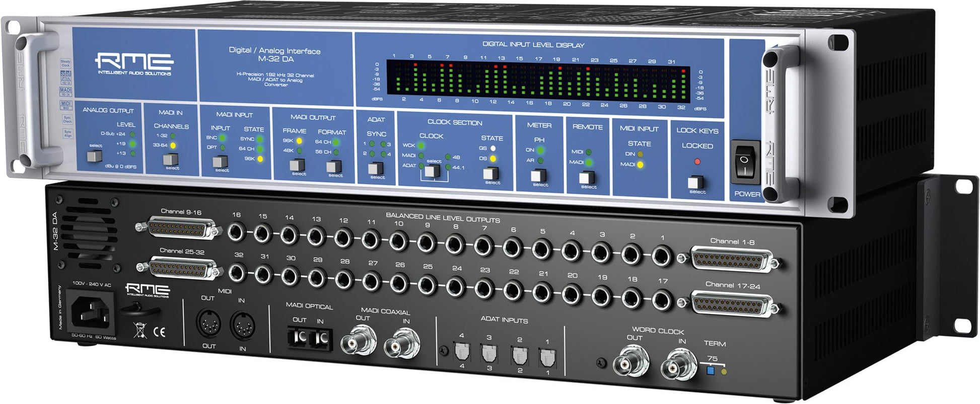 RME M-32 DA - Convertidor DA de 32 canales con ADAT y MADI