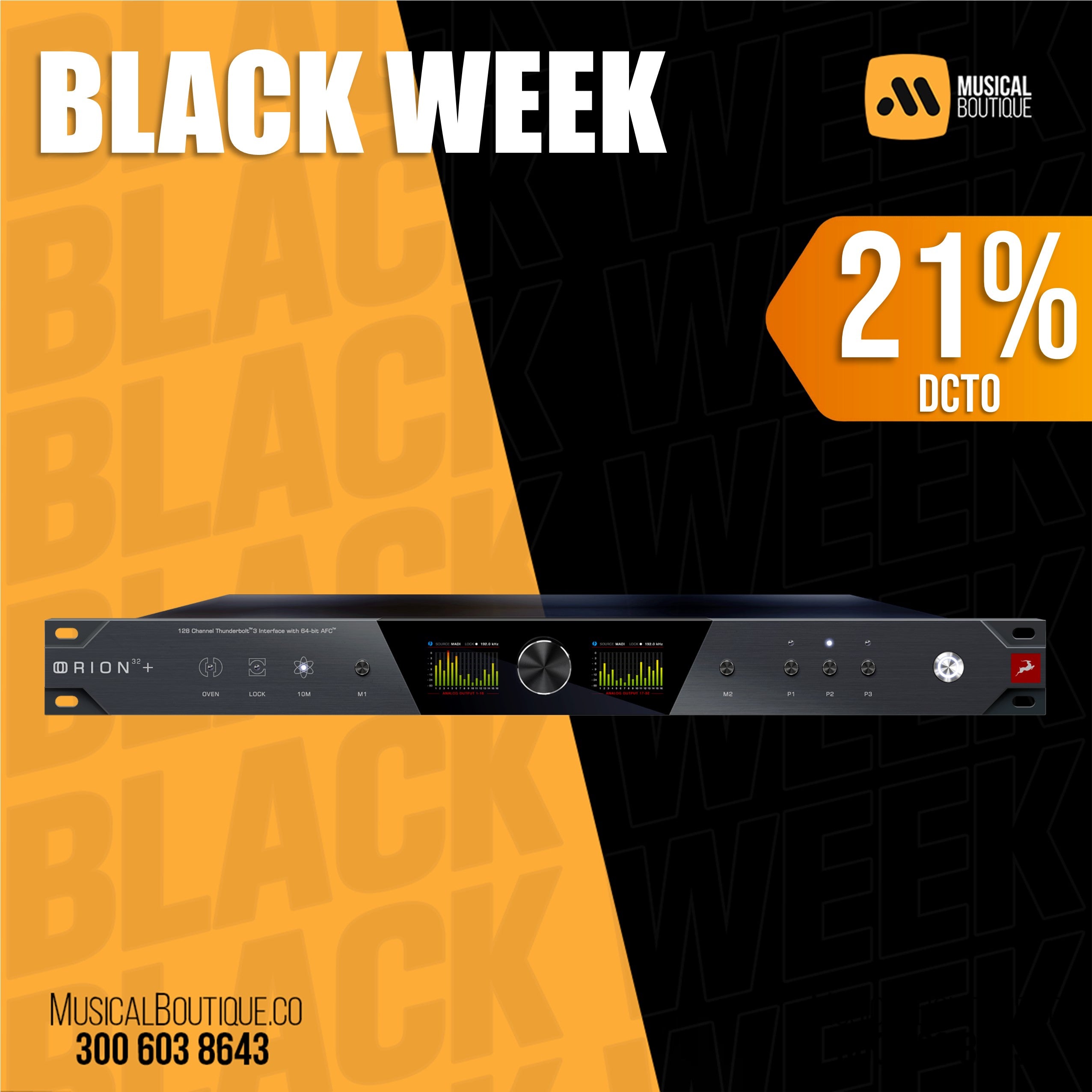 Orion 32+ Gen 4 | Interfaz de audio | Black Week 2024