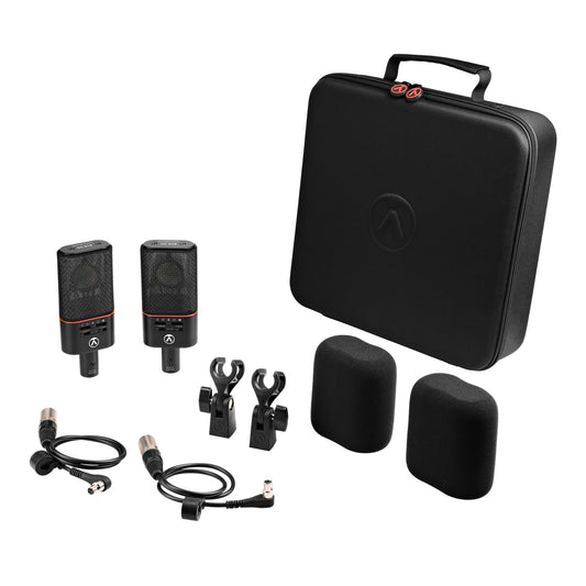 Austrian Audio OC818 Dual Set Go | Par de micrófonos de condensador multipatrón polar