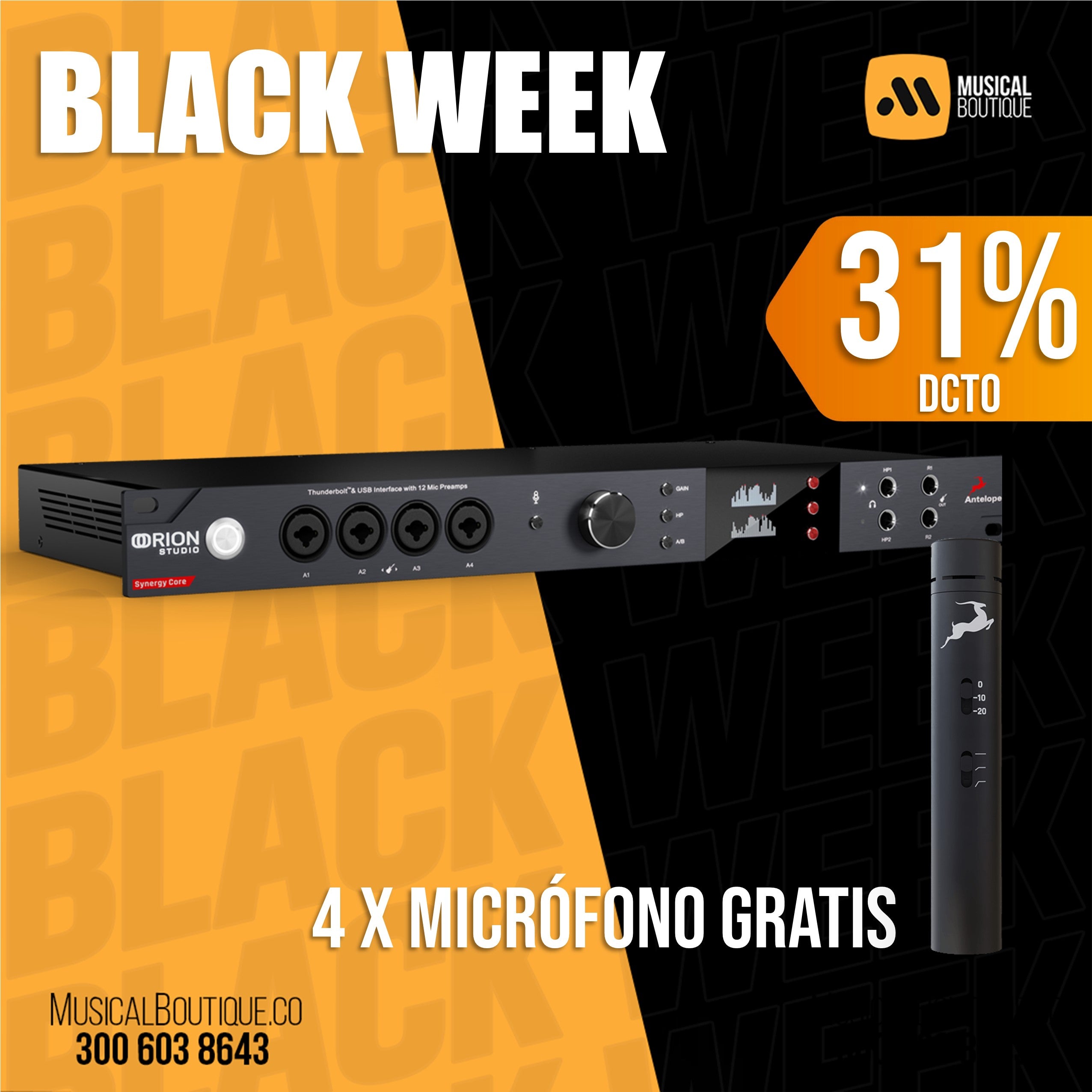 Orion Studio Synergy Core | Interfaz de audio | Black Week 2024