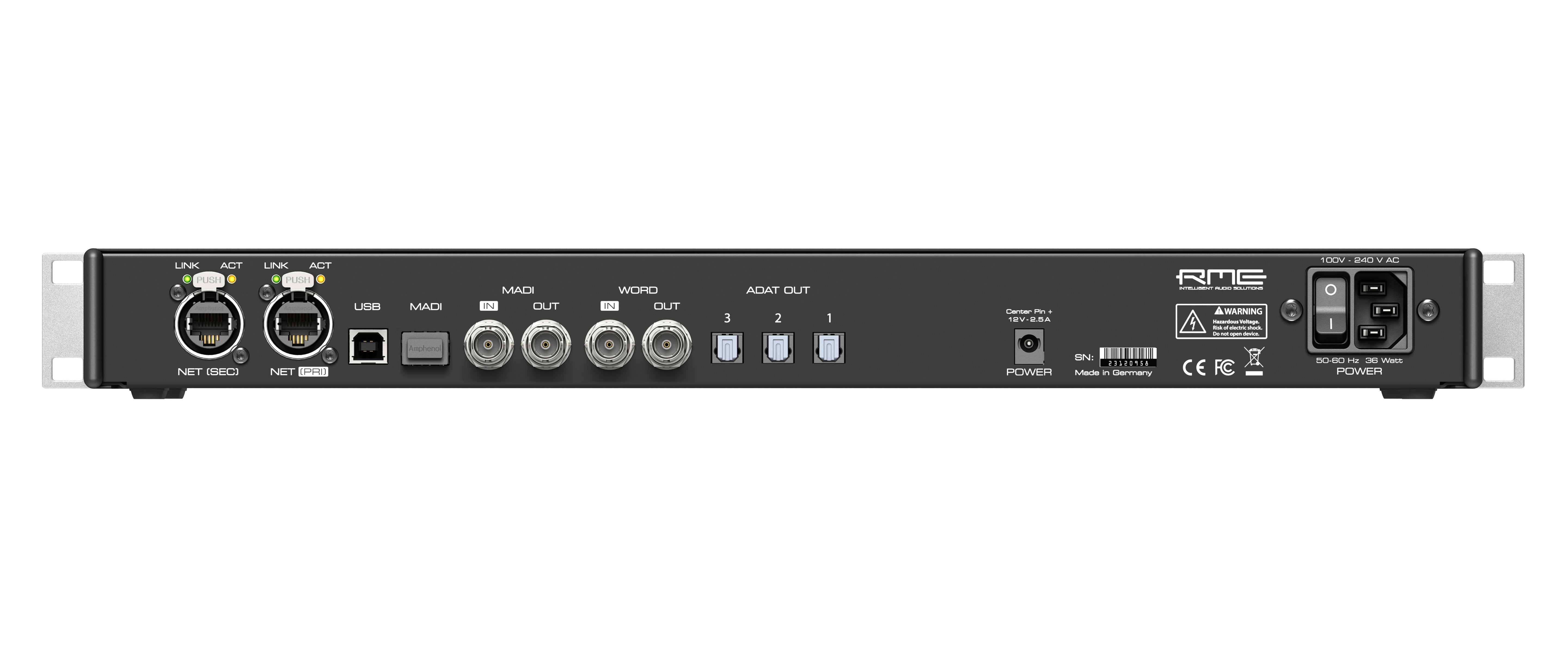 RME 12 MIC - Preamplificador de 12 canales para redes