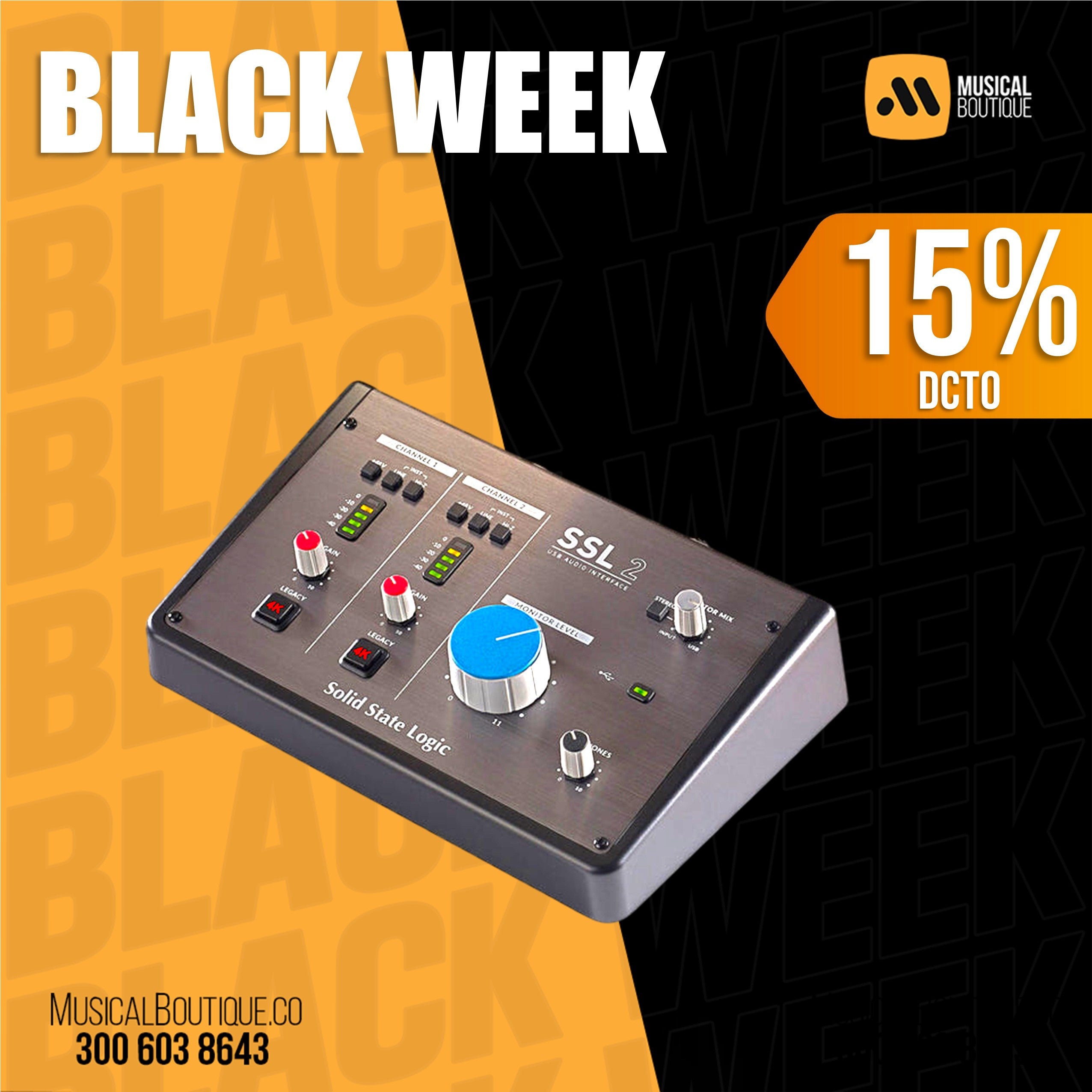 SSL 2 | Interfaz de audio | Black Week 2024