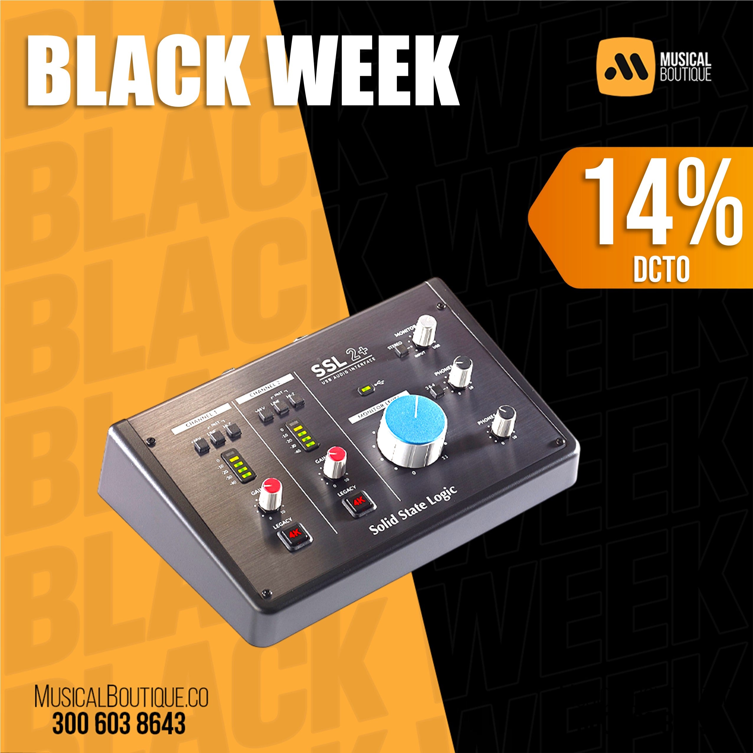 SSL 2+ | Interfaz de audio | Black Week 2024