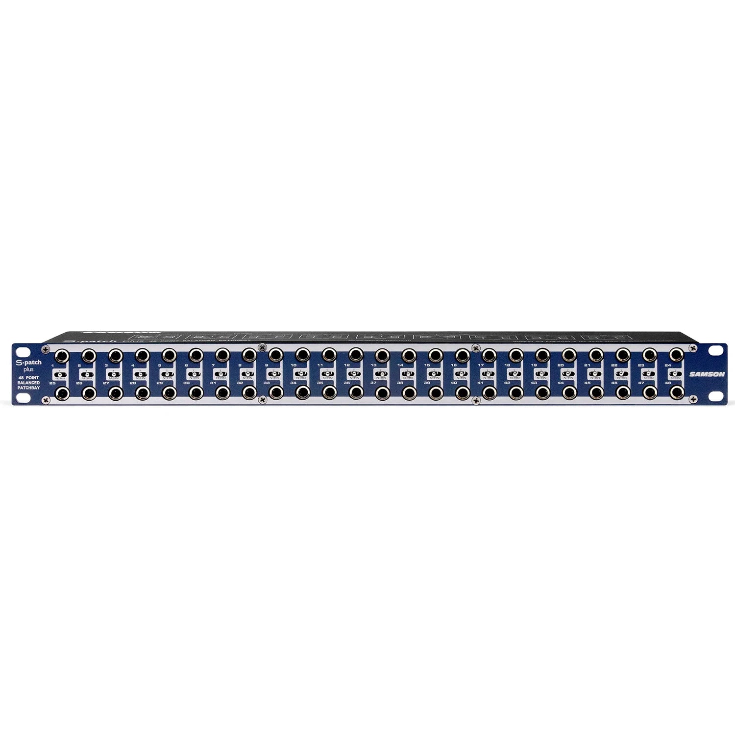 Samson S-Patch Plus - Patchbay de 48 puntos con conectores de 1/4"