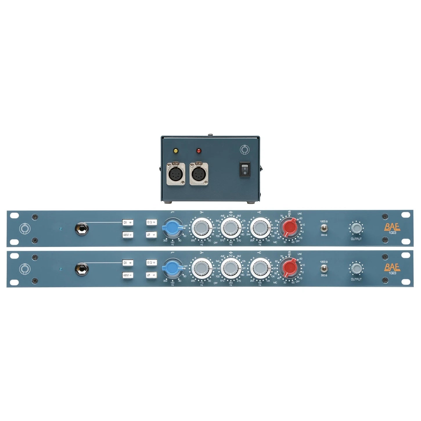 BAE 1023 | Par de preamplificadores de micrófono con EQ y PSU