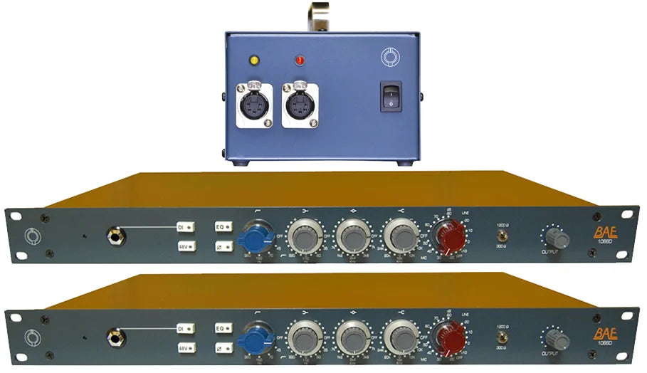 BAE 1066D | Par de preamplificadores de micrófono con EQ y PSU