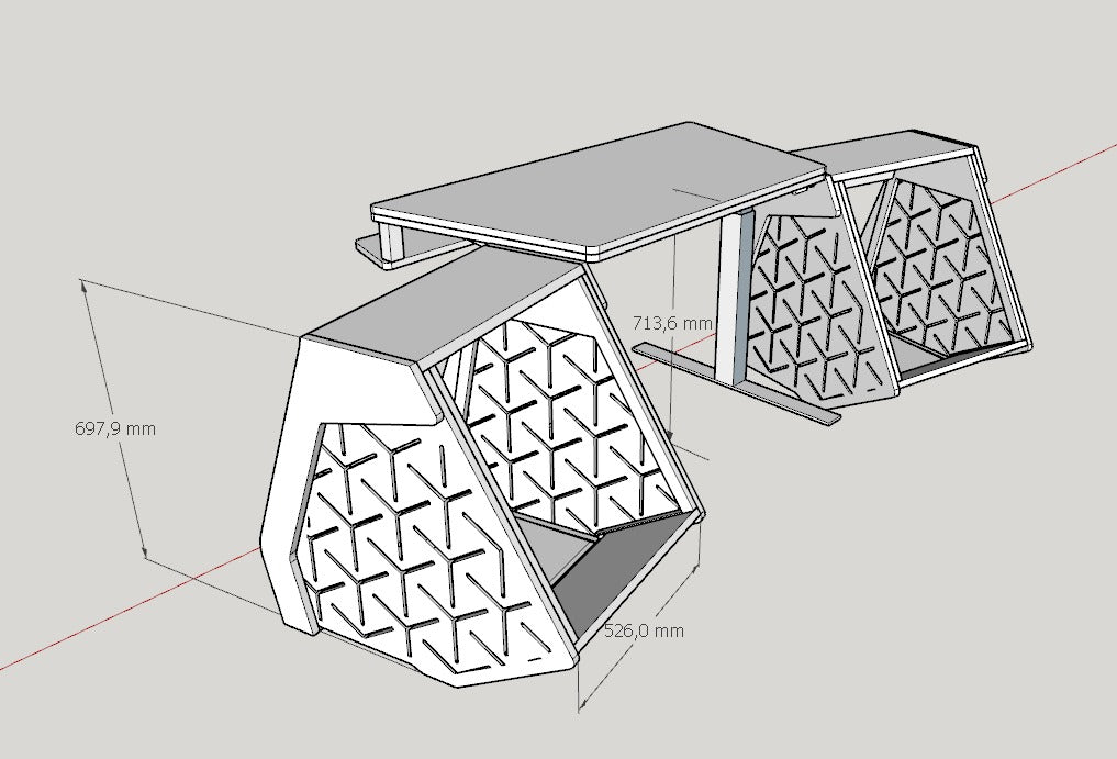 Veil Acustica MASTER DESK | Mesa para estación de trabajo profesional