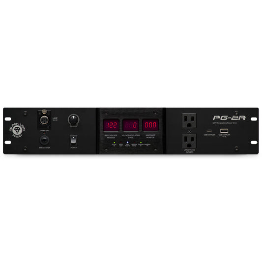 Black Lion Audio PG-2 | Acondicionador de energía profesional para montaje en rack 2U con 12 salidas conmutadas, filtradas y protegidas contra sobretensiones