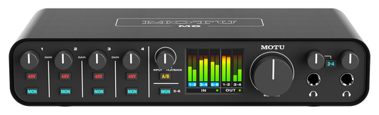 Motu M6 | Interfaz de audio USB-C de 6 entradas y 4 salidas para Mac, Windows e iOS
