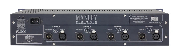 Manley Labs Force | Preamplificador de 4 canales