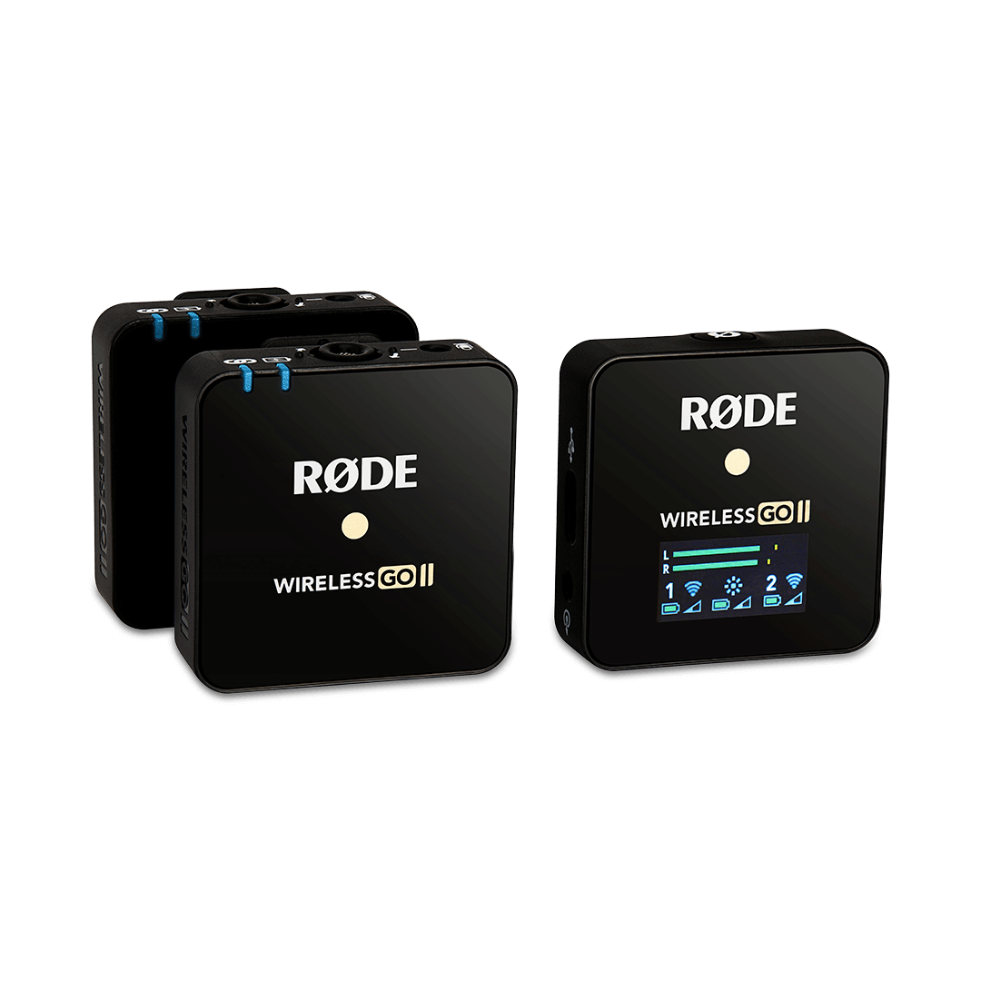 Rode Wireless GO II "Dual" | Sistema de micrófono inalámbrico de dos canales con micrófono incorporado