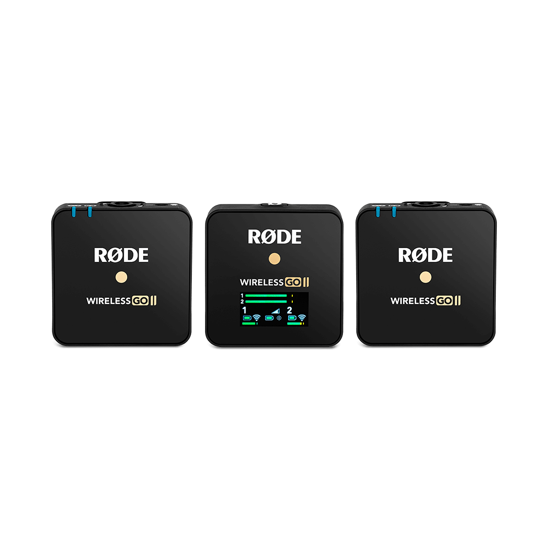 Rode Wireless GO II "Dual" | Sistema de micrófono inalámbrico de dos canales con micrófono incorporado