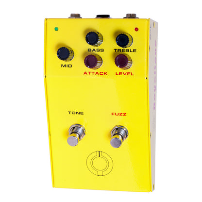 BAE ROYAL TONE | Pedal de efectos Fuzz para guitarra eléctrica, con ecualizador de 3 bandas y pedales dobles para secciones de tono y fuzz.