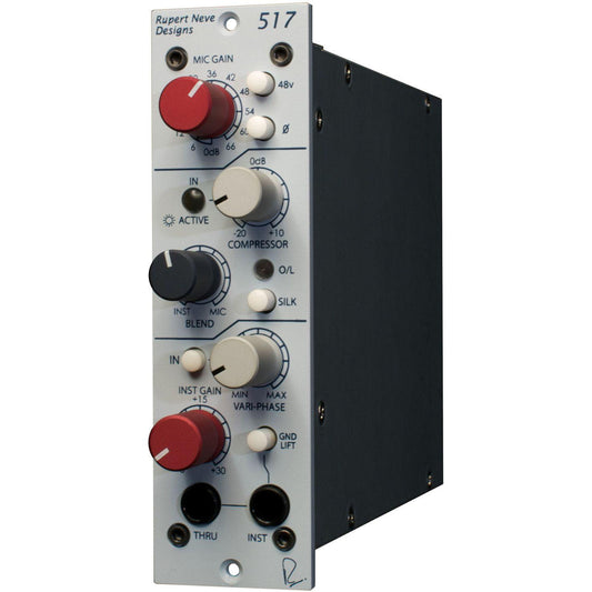 Rupert Neve Portico 517 | Preamplificador para Serie 500 con compresor, Silk y vari-phase