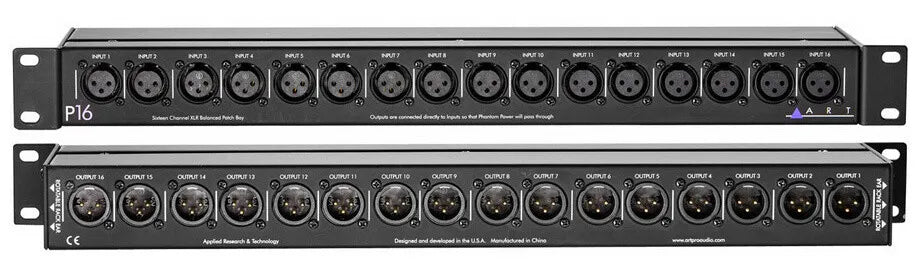 ART P16 - PatchBay de 16 canales XLR