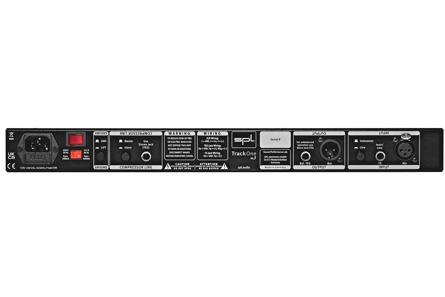 SPL Track One MK3 | Channel Strip Premium monofónico