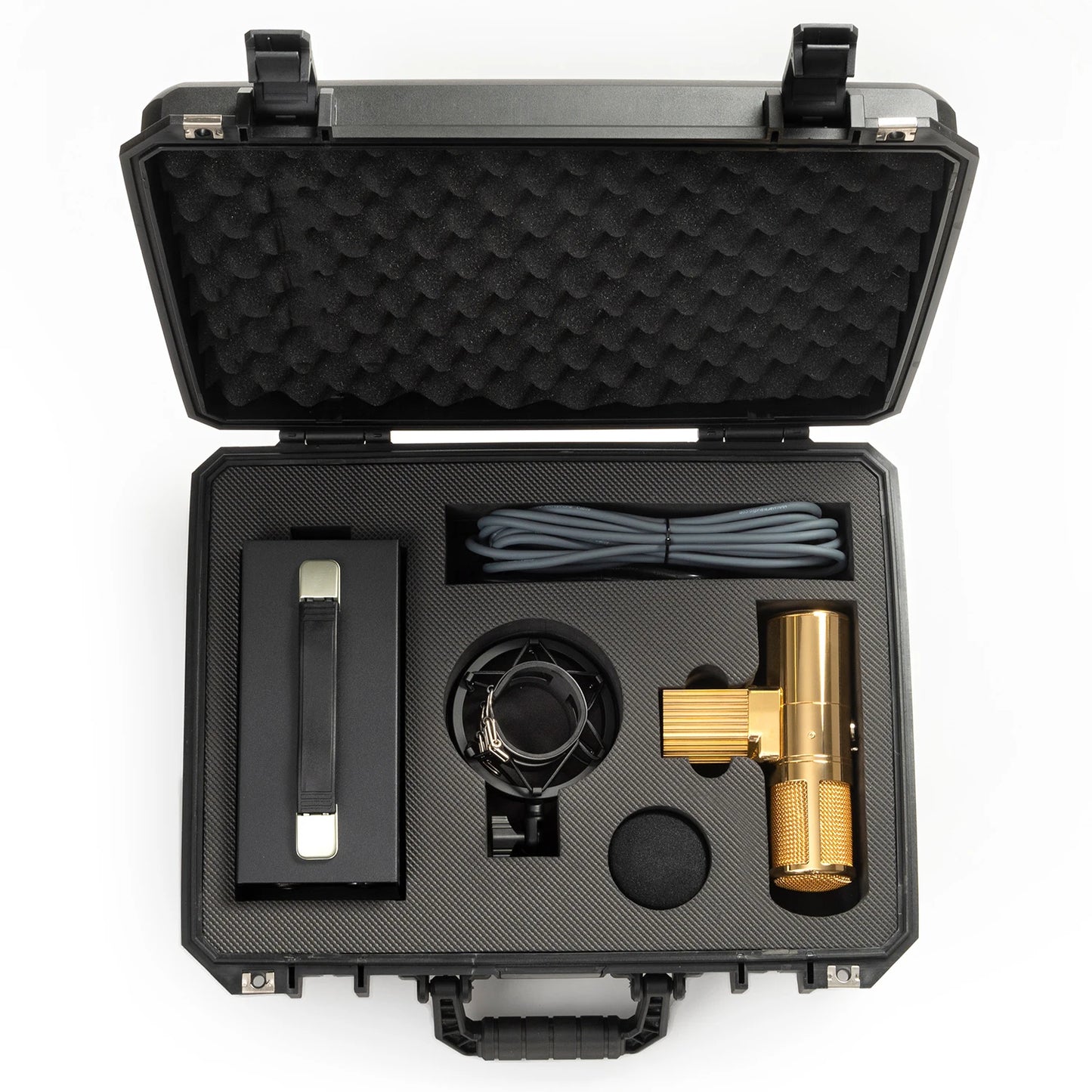 Warm Audio WA-8000G | Micrófono de condensador de tubo de diafragma grande con tubo NOS (dORADO)