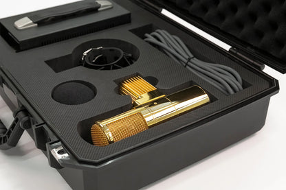 Warm Audio WA-8000G | Micrófono de condensador de tubo de diafragma grande con tubo NOS (dORADO)