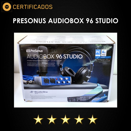 Presonus Audiobox 96 Studio (Usado) | Combo de grabación con audífonos y micrófono