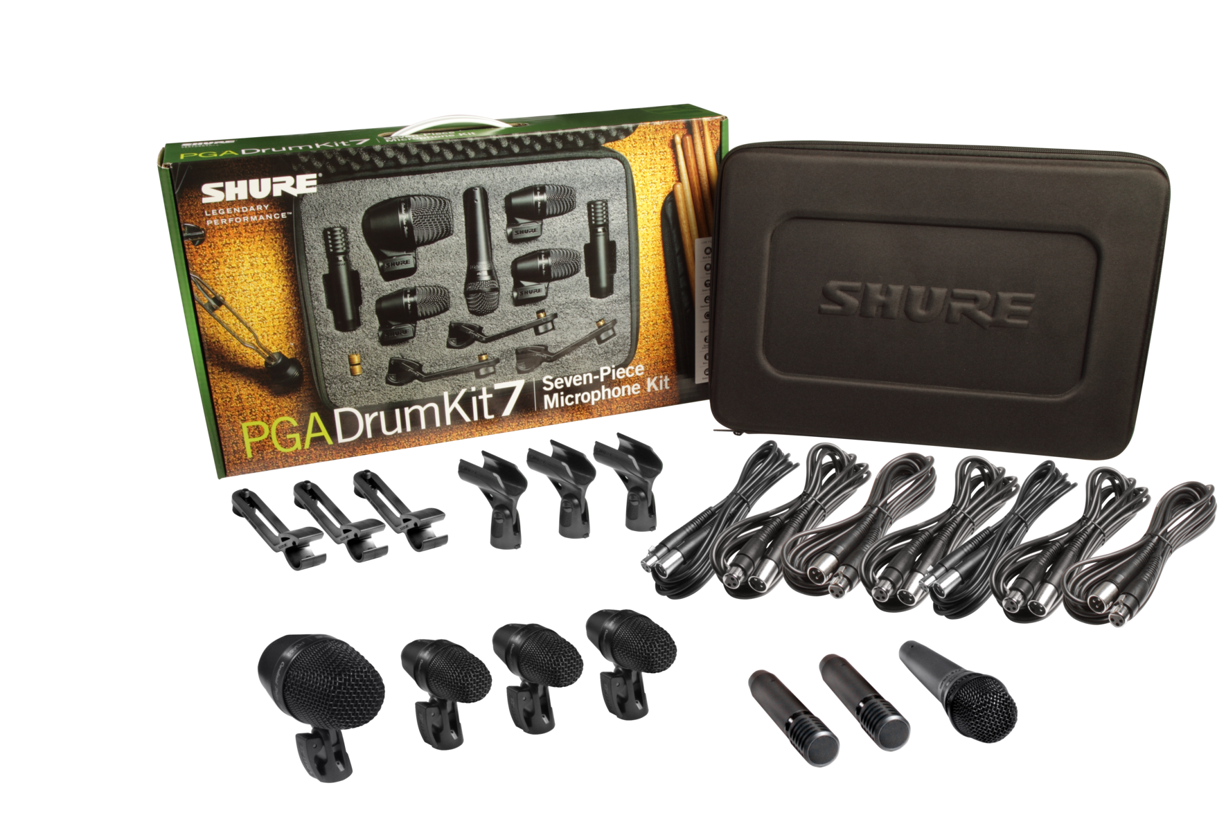 Shure PGADRUMKIT7 - Kit de Micrófonos Para Batería Shure - 7 piezas